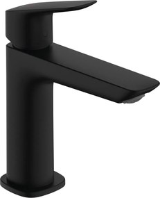 Hansgrohe Logis, páková umývadlová batéria 110 Fine s odtokovou súpravou Push-Open, čierna matná, HAN-71252670