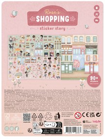 Knižka so samolepkami Nakupovanie Rosa