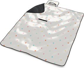 Sablio Plážová deka Farebné bodky na béžovej: 200x140 cm