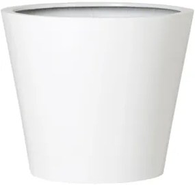 Fiberstone Glossy white bucket S 49x40 cm