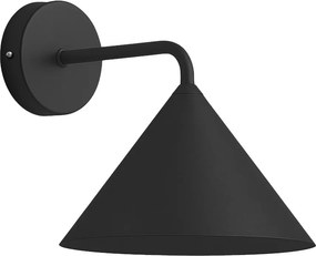 Nástenné svietidlo Capital, 1x čierne kovové tienidlo, (fi 21cm), b