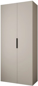 Šatníková skriňa 110 cm Carmela 40-4 (kašmír + čierna). Akcia -20%. Vlastná spoľahlivá doprava až k Vám domov. 1126639