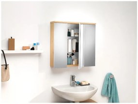 Livarno home Skrinka so zrkadlom Palermo, 66 x 64 x 17 cm  (100389389)