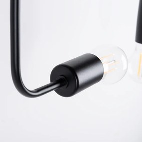 Sollux SL.1448 - Prisadený luster VECTOR 8xE27/15W/230V čierna