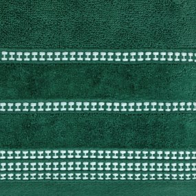 BAVLNENÝ UTERÁK AMANDA6 SADA 3KS 70X140 CM TMAVOZELENÁ