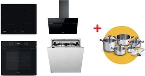 Rúra Whirlpool OMK58CU1SB + indukčná varná doska WSQ7360NE + odsávač pár WHVP62FLTSK + umývačka riadu WIC3C26F