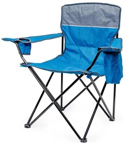 Skladacia kempingová stolička modrá