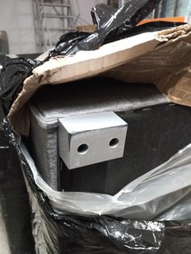 AKCIA Sivá tmavá rozkladacia rohová pohovka CAVELO, obojstranná II. akosť