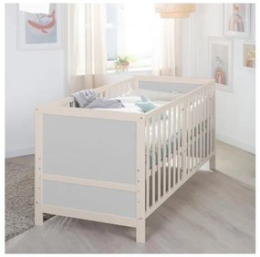 roba Kombinovaná detská postieľka Easy Sleep, 70 x 140 cm (prírodná sivá)  (100396996)