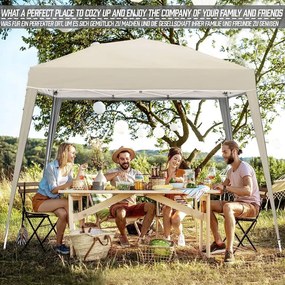 JAGO Záhradný párty stan, 3 x 3 m, béžový