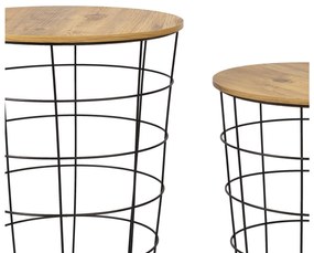 Konferenčný stolík Lilepe (borovica atlantická + čierna) . Vlastná spoľahlivá doprava až k Vám domov. 1093256