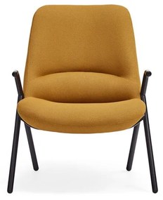 Žlté kreslo Teulat Dins, výška 90 cm