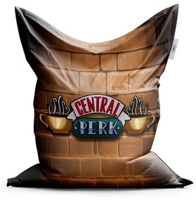 Sablio Sedací vak Seriál Priatelia CENTRAL PERK Tehly - 150x100 cm
