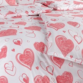 Bavlnené posteľné obliečky Pink Love - 100% bavlna Renforcé - 70 x 90 cm - 140 x 200 cm