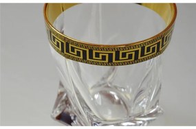 BOHEMIA QUADRO VERSO GOLD POHÁR NA WHISKY SADA 6 KS