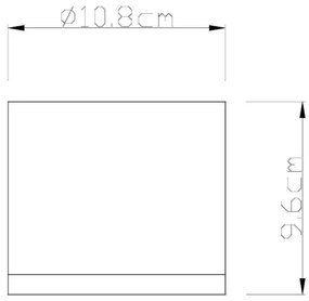 Globo 32063A - Vonkajšie stropné svietidlo ALCALA 1xGX53/11W/230V IP44