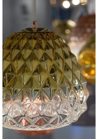 Klausen 111004 - Luster na lanku DIAMOND 1xE27/11W/230V zlatá