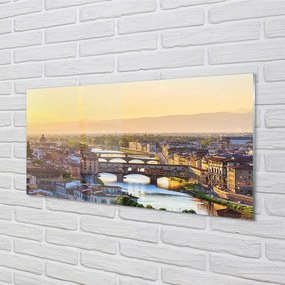 Sklenený obraz Taliansko Sunrise panoráma 120x60 cm