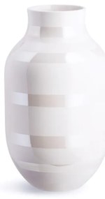 Biela kameninová váza Kähler Design Omaggio, výška 30,5 cm