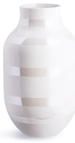 Biela kameninová váza Kähler Design Omaggio, výška 30,5 cm