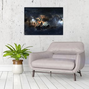 Obraz - Vesmír s hmlovinou (70x50 cm)