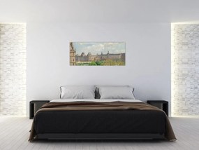 Obraz - Camille Pissarro, Place du Carrousel, Paris, reprodukcia (120x50 cm)
