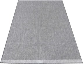 DY Sivý obojstranný tkaný koberec Zara 14 Rozmer: 200x290 cm