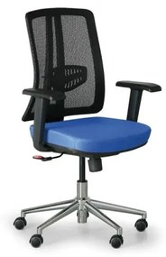 Kancelárska stolička HUMAN, čierna/modrá