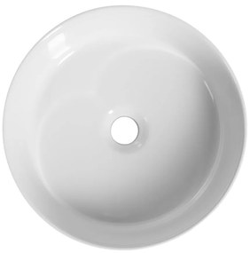 Isvea Isvea, ROMBO keramické umývadlo na dosku, priemer 36cm, biela, 10NF67036