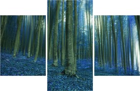 Obraz - Modrý les (90x60 cm)