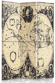 Gario Paraván Vintage mapa sveta Rozmery: 110 x 170 cm, Prevedenie: Klasický paraván