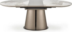 Rozkladací jedálenský stôl 160-200 cm Riavey (čierna + cappuccino) (pre 6 8 osôb). Vlastná spoľahlivá doprava až k Vám domov. 1049566