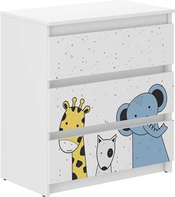 Wooden Toys Detská komoda R-3 MINI ZOO