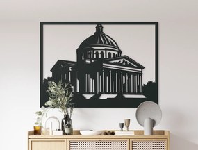 drevko Obraz Panteón Rozmer obrazu: 47,5 x 65 cm, Farba dekorácie: Čierna