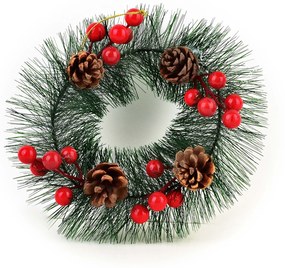 Vánoční věnec SANTA LILA 20 cm zelený