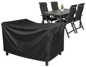 Doppler Ochranný obal na stôl 180 x 100 cm + 4 stohovacie, polohovacích kresiel