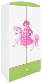 Skriňa Babydreams Zelená – Princezná 1