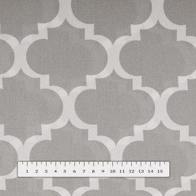 Biante Bavlnený okrúhly obrus Sandra SA-188 Sivé Maroko Ø 140 cm