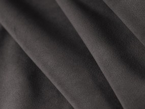 Modulárna sedemmiestna pohovka bella 379 cm ľavá zamat sivá MUZZA