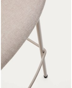 Béžová barová stolička (výška sedadla 75 cm) Yvette – Kave Home