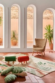 Ručne tkaný kusový koberec Botanic Plants, 140x200, viacfarebná, detská izba, Lorena Canals