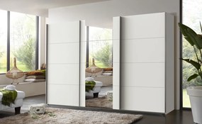 Šatníková skriňa Bern, šírka 313 cm/výška 208 cm, biela