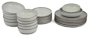 24-dielna súprava zeleného porcelánového riadu Kütahya Porselen Pearl