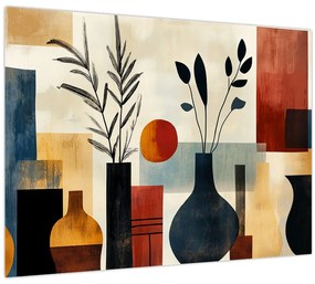 Obraz - Kubistické vázy (70x50 cm)