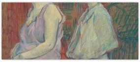 Obraz - Henri de Toulouse-Lautrec, Rue des Moulins, reprodukcia (120x50 cm)