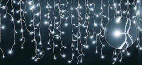 Vianočné svetielka LED záclona FLASH studená biela 1000 LED