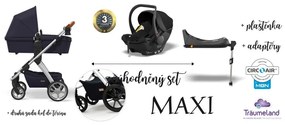 Moon kombinovaný kočík N.ONE 2.0 2022 set MAXI Navy