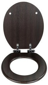 WENKO 22015100-WC sedadlo WENGE 35,5x42,5 cm hnedé/strieborné