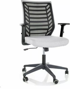 SI Otočná stolička Q-320R sivá - čierna