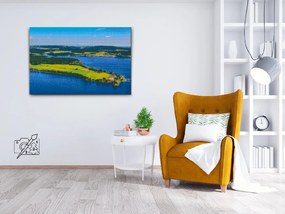 Gario Diamantové maľovanie Vodná nádrž Lipno 2 Rozmery: 60 x 40 cm, Rámovanie: Iba zrolované plátno, Diamanty: Štvorcové